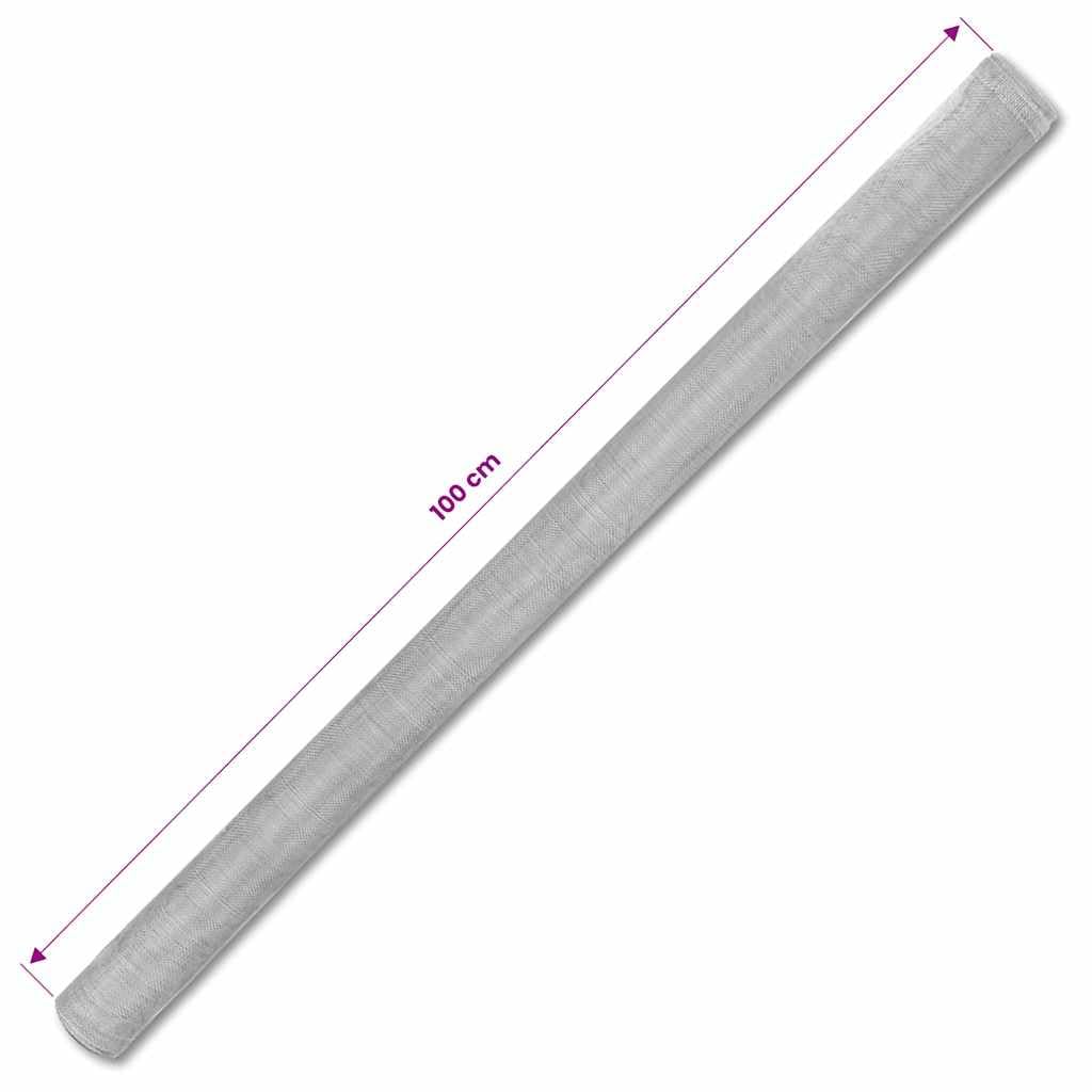Aluminum Mesh Screen 39.4"x196.9" Silver N8684