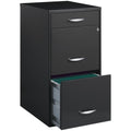 3 Drawer Charcoal Metal Filing Cabinet O643354