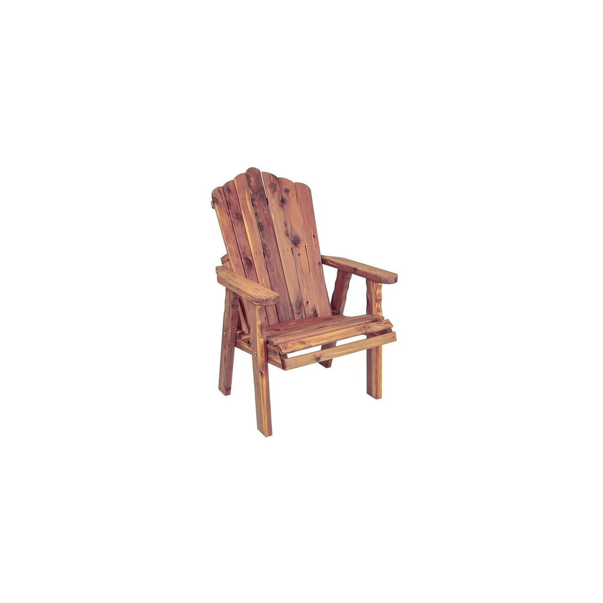 Cedar Stationary Chair Fan-Back Adirondack Style Q898269