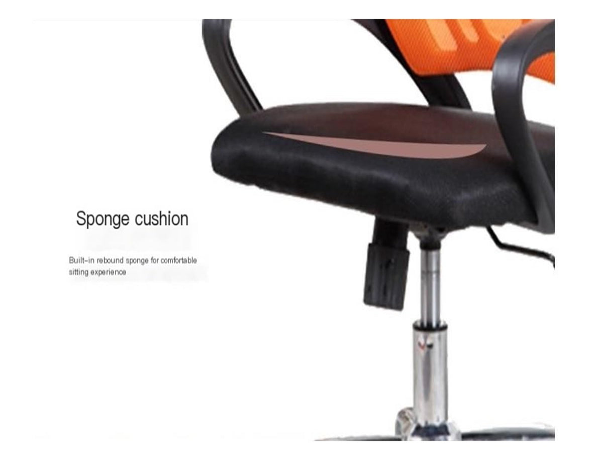 Black Orange Mesh Ergonomic Swivel Office Chair L659