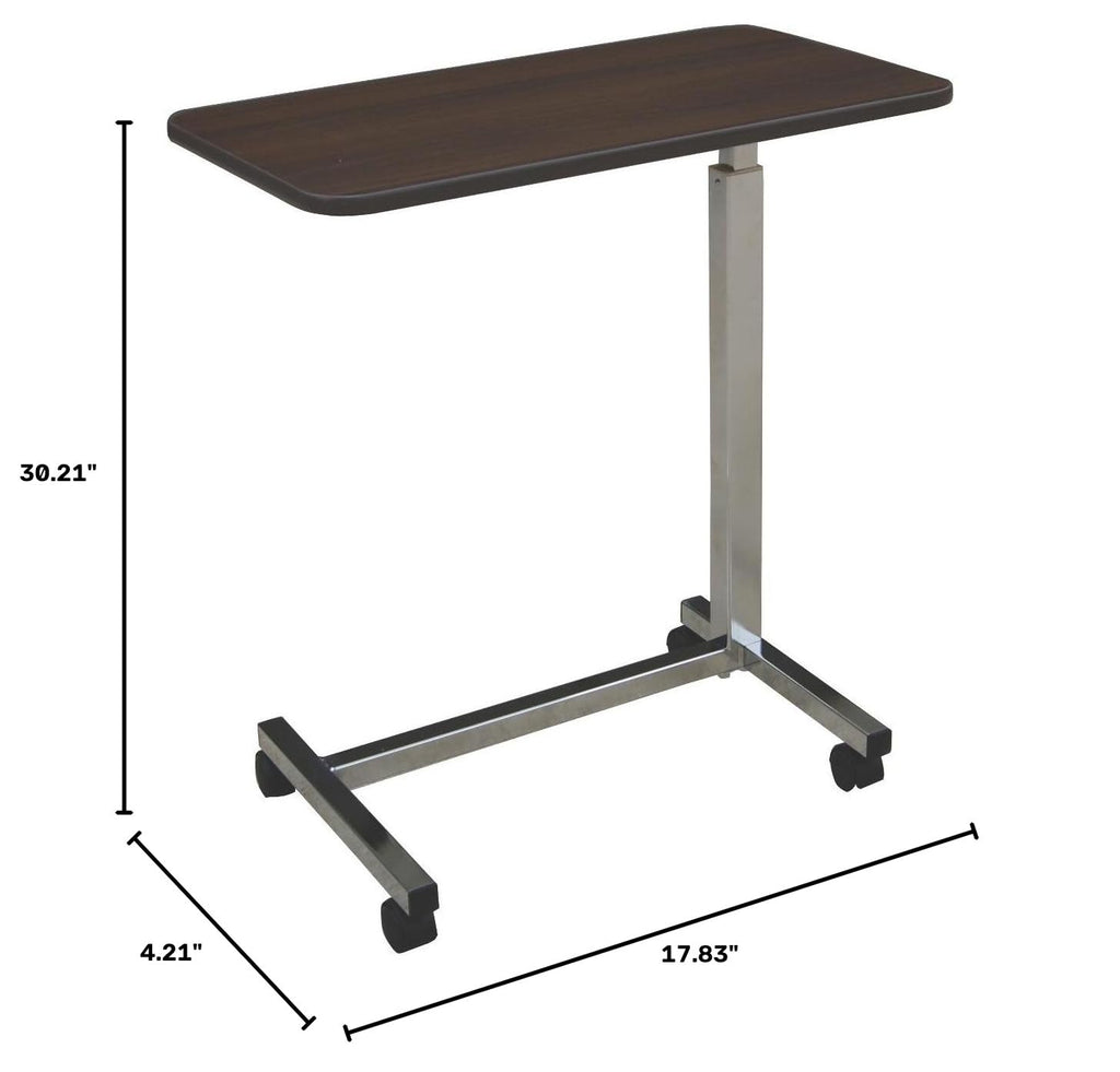 Adjustable Overbed Table with Wheels P40346