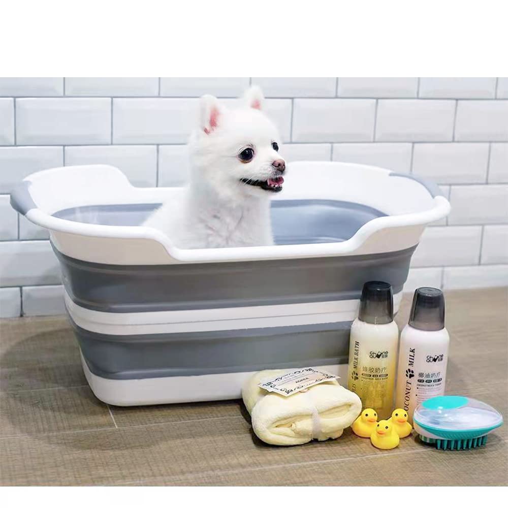 27L Collapsible Pet Bathtub with Drainage Hole J878