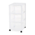 3 Drawer Plastic Rolling Organizer Cart L326