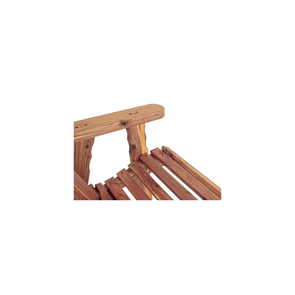 Cedar Stationary Chair Fan-Back Adirondack Style Q898269