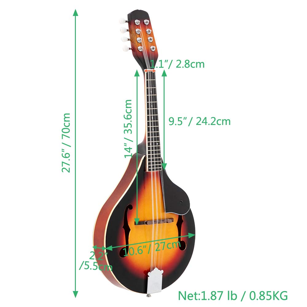 A Style Mandolin Musical Instrument with Guard Board J9690