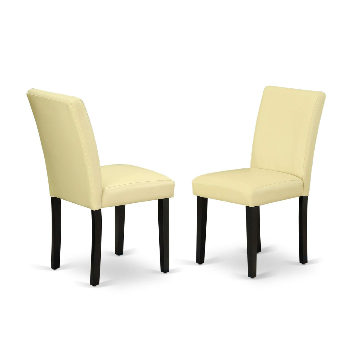 Set of 2 Pu Leather Parsons Chairs N275