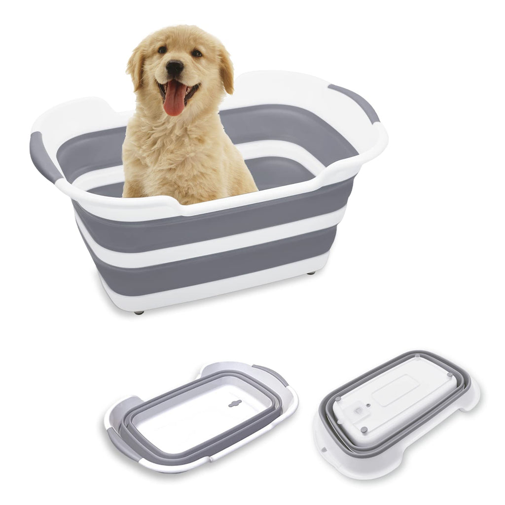 27L Collapsible Pet Bathtub with Drainage Hole J878