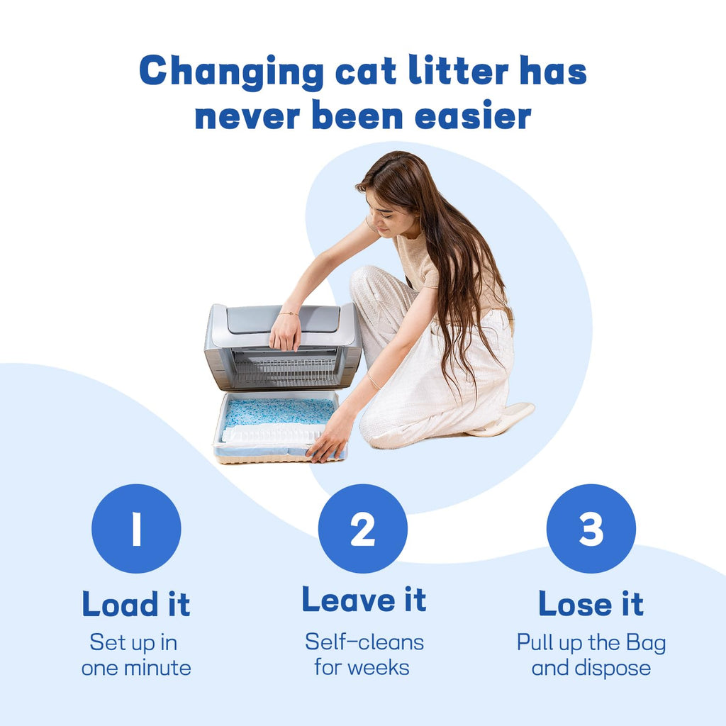 Crystal Cat Litter and Disposable Litter Trays 5 Sets F654