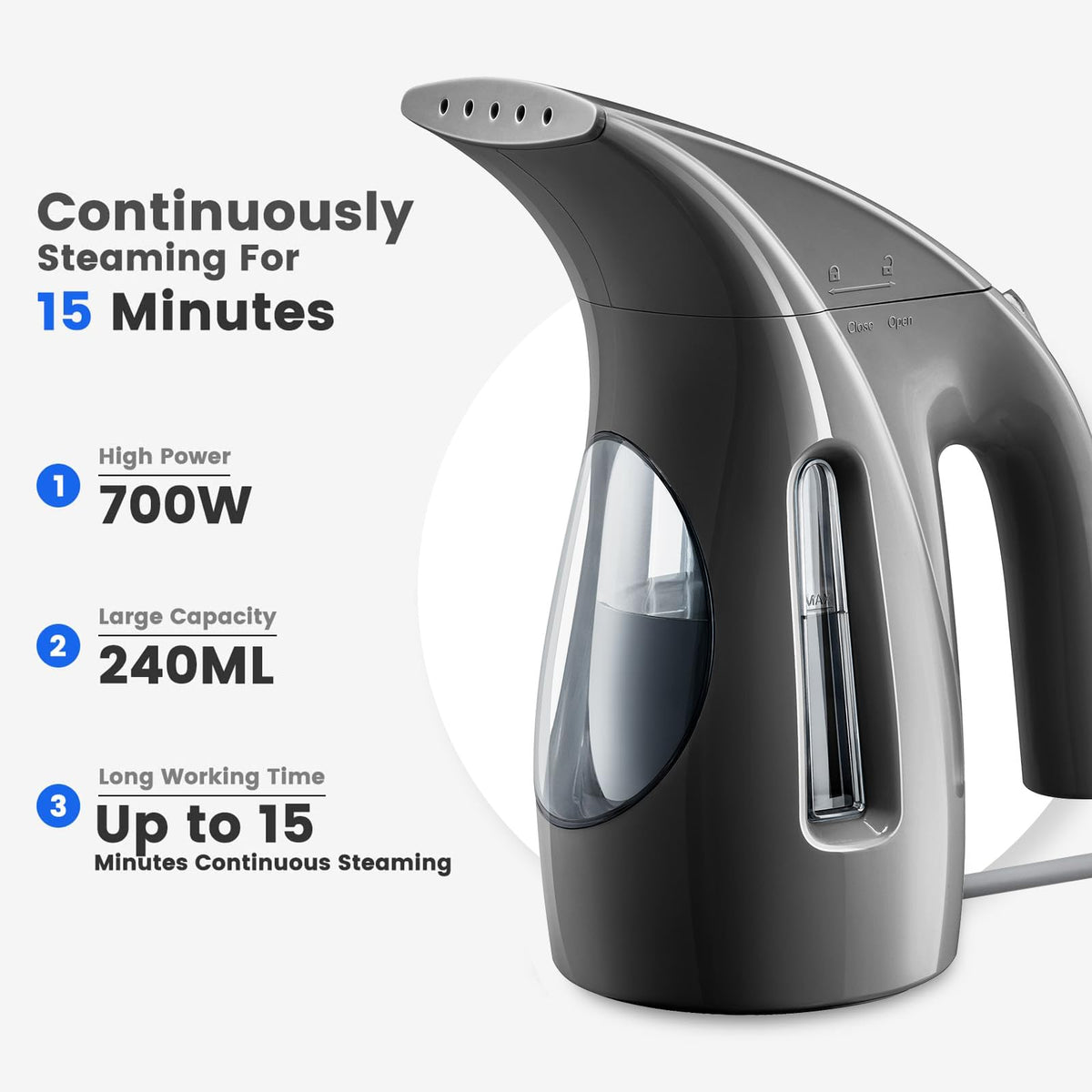 Portable Handheld 240ml 700W Clothes Steamer C2937