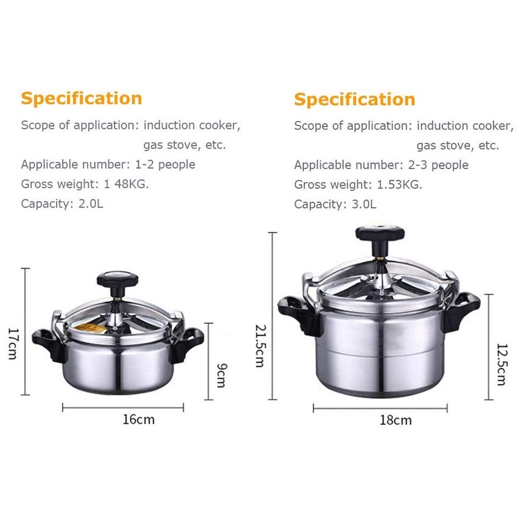 Aluminum Pressure Cooker Non-Stick 3L D41052