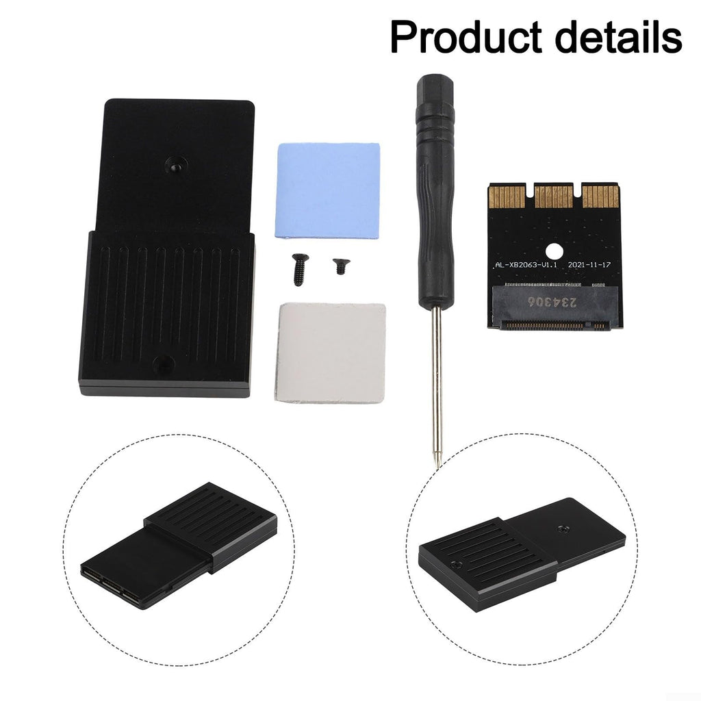 External Hard Drive Enclosure PCIE4.0 NVME 2230 SSD Aluminum Alloy Black Q711119