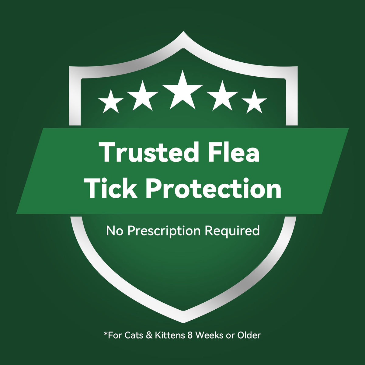 Cat Flea and Tick Treatment 6-Month Supply Z642933