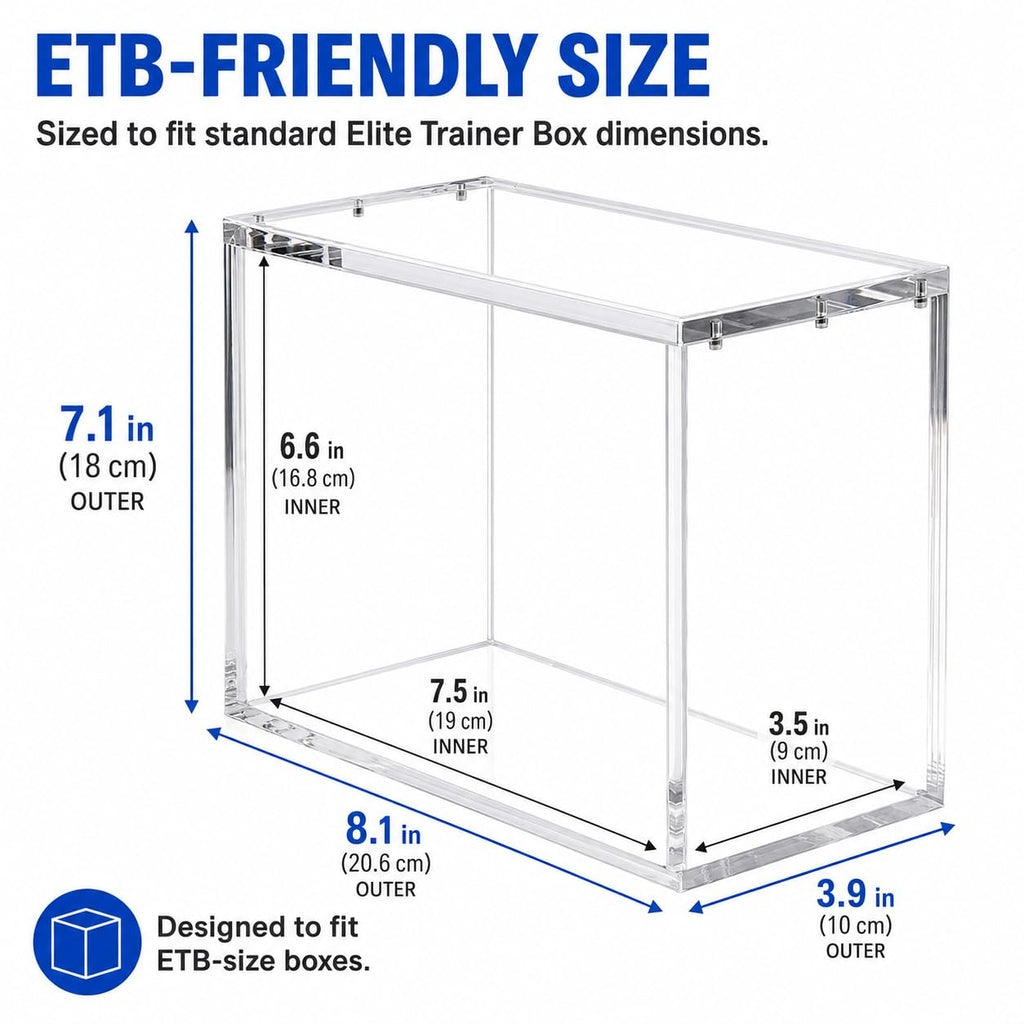 Clear Acrylic Trading Card Display Case V123146