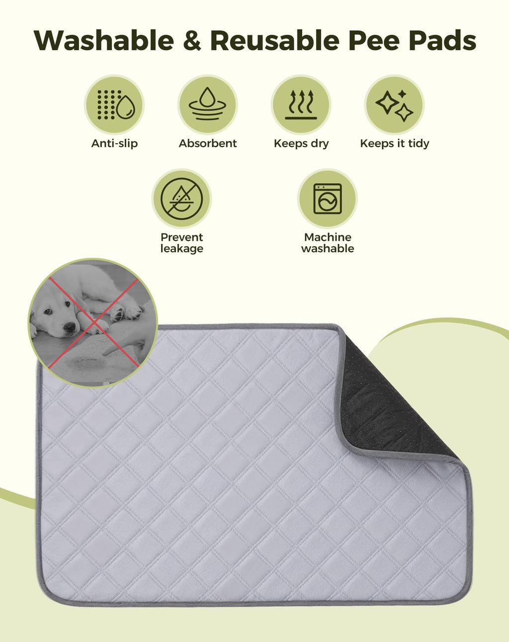 25"x20" Dog Grass Pad with Tray V4549