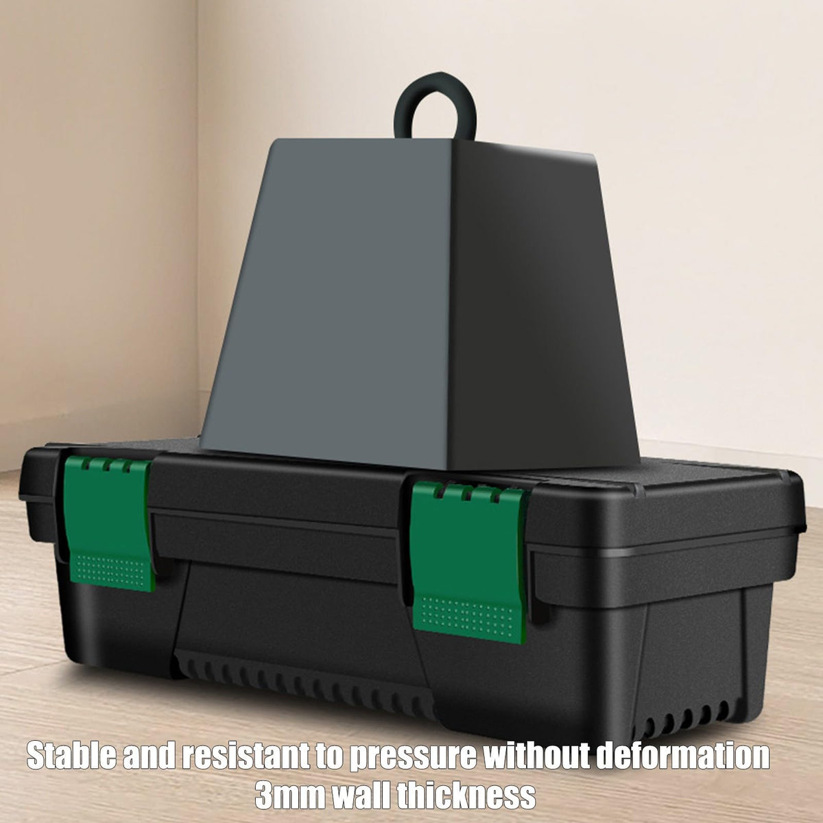 10-inch Plastic Tool Box with Handle and Removable Tray S8061