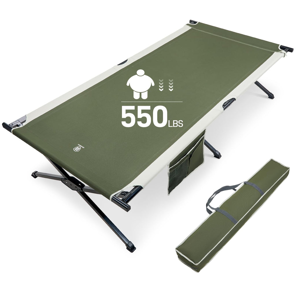Extra Wide Folding Camping Cot with Carry Bag G191792