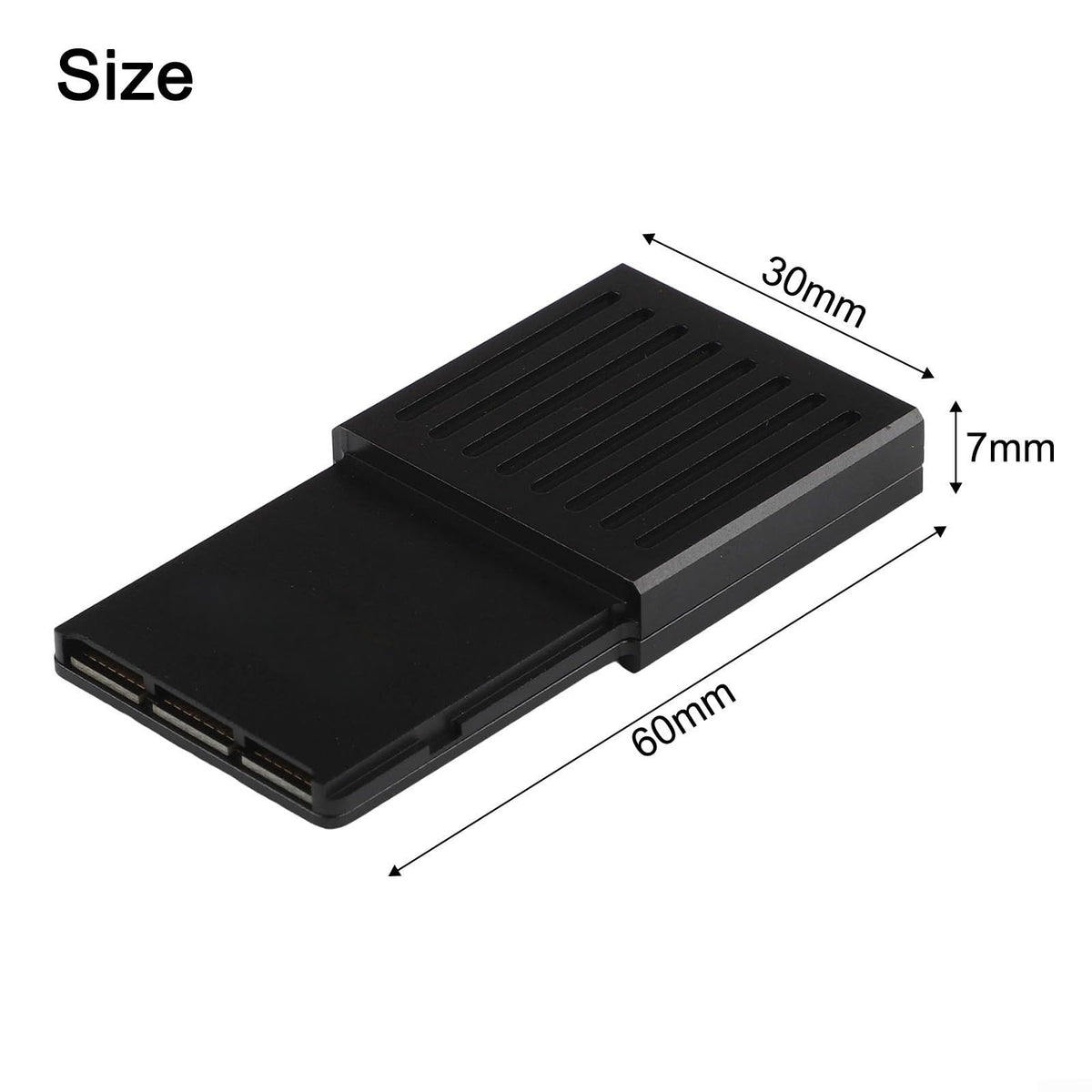 External Hard Drive Enclosure PCIE4.0 NVME 2230 SSD Aluminum Alloy Black Q711119