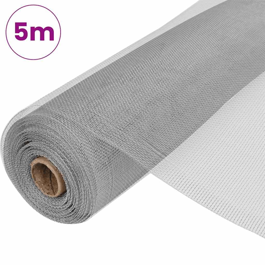 Aluminum Mesh Screen 39.4"x196.9" Silver N8684