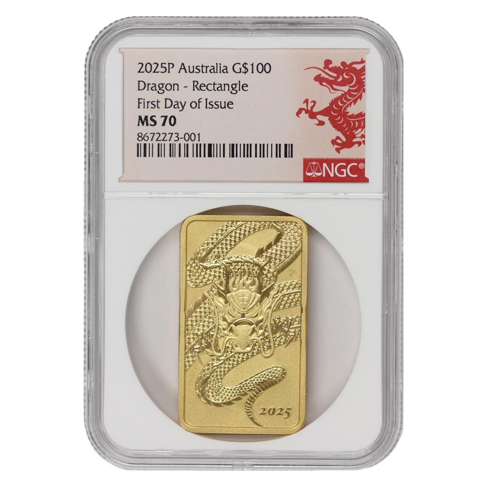 1 oz Australian Gold Dragon Bar A45438