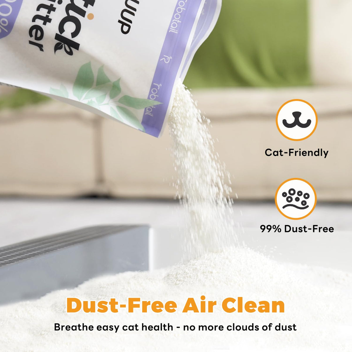 Non-Stick Clumping Cat Litter 18 lbs 2 Pack P3325
