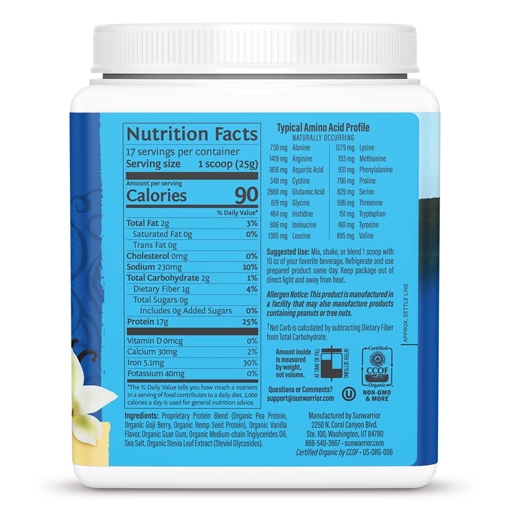 Vanilla Plant Based Protein Powder with BCAA D221037