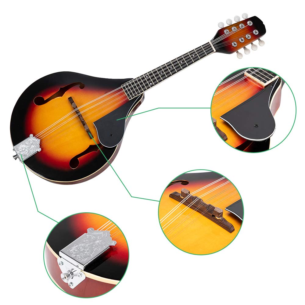 A Style Mandolin Musical Instrument with Guard Board J9690