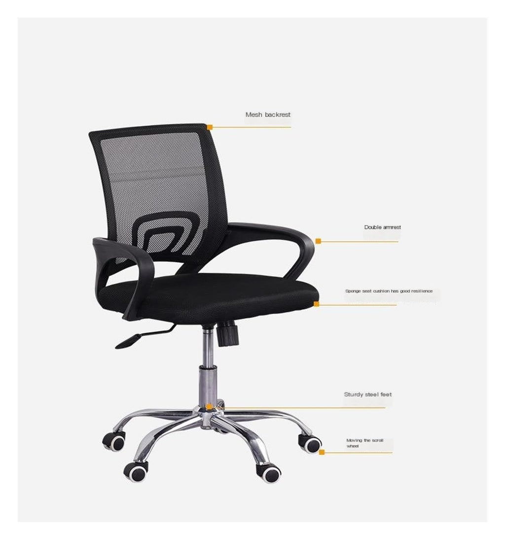 Black Orange Mesh Ergonomic Swivel Office Chair L659