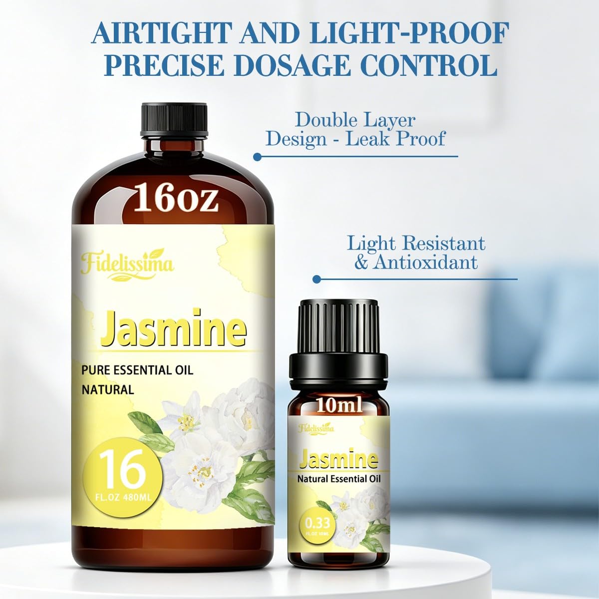 Essential Oil Set, 4 Scents with Glass Dropper M432