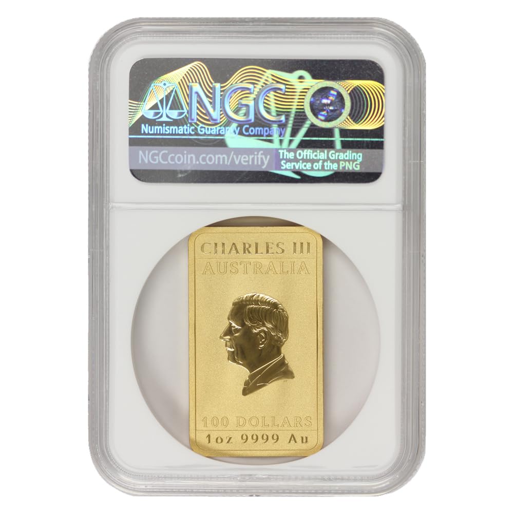 1 oz Australian Gold Dragon Bar A45438