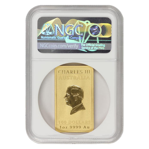 1 oz Australian Gold Dragon Bar A45438
