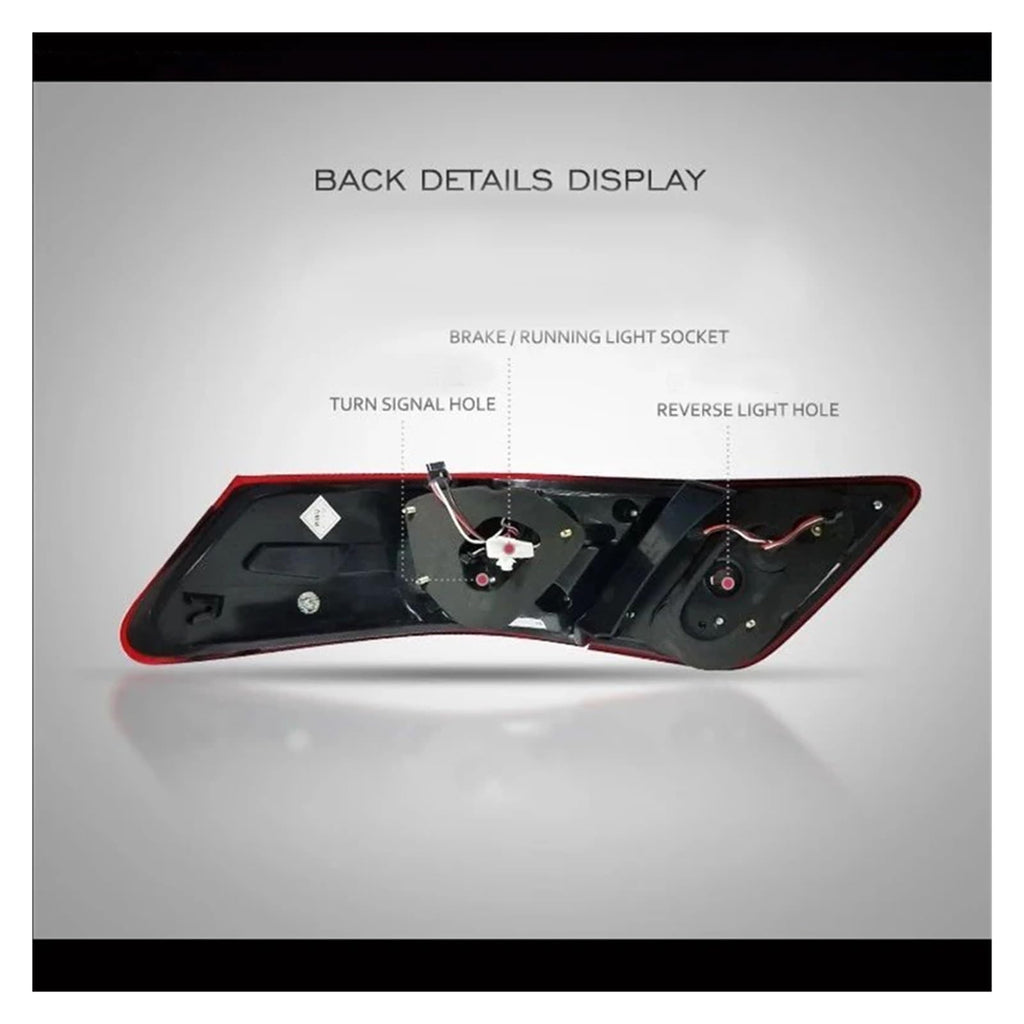 12V LED Tail Lights 2PCS Smoke J14714