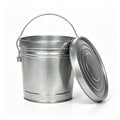 Galvanized Steel 6 Gallon Storage Can with Locking Lid W418253