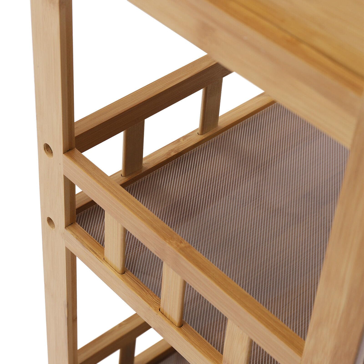 3-Tier Bamboo Kitchen Cart with Drawer E63178