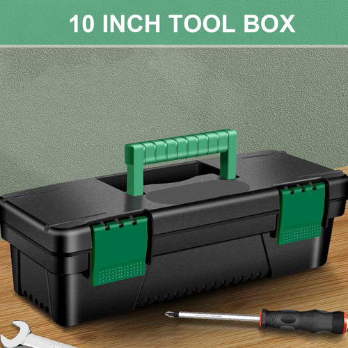 10-inch Plastic Tool Box with Handle and Removable Tray S8061