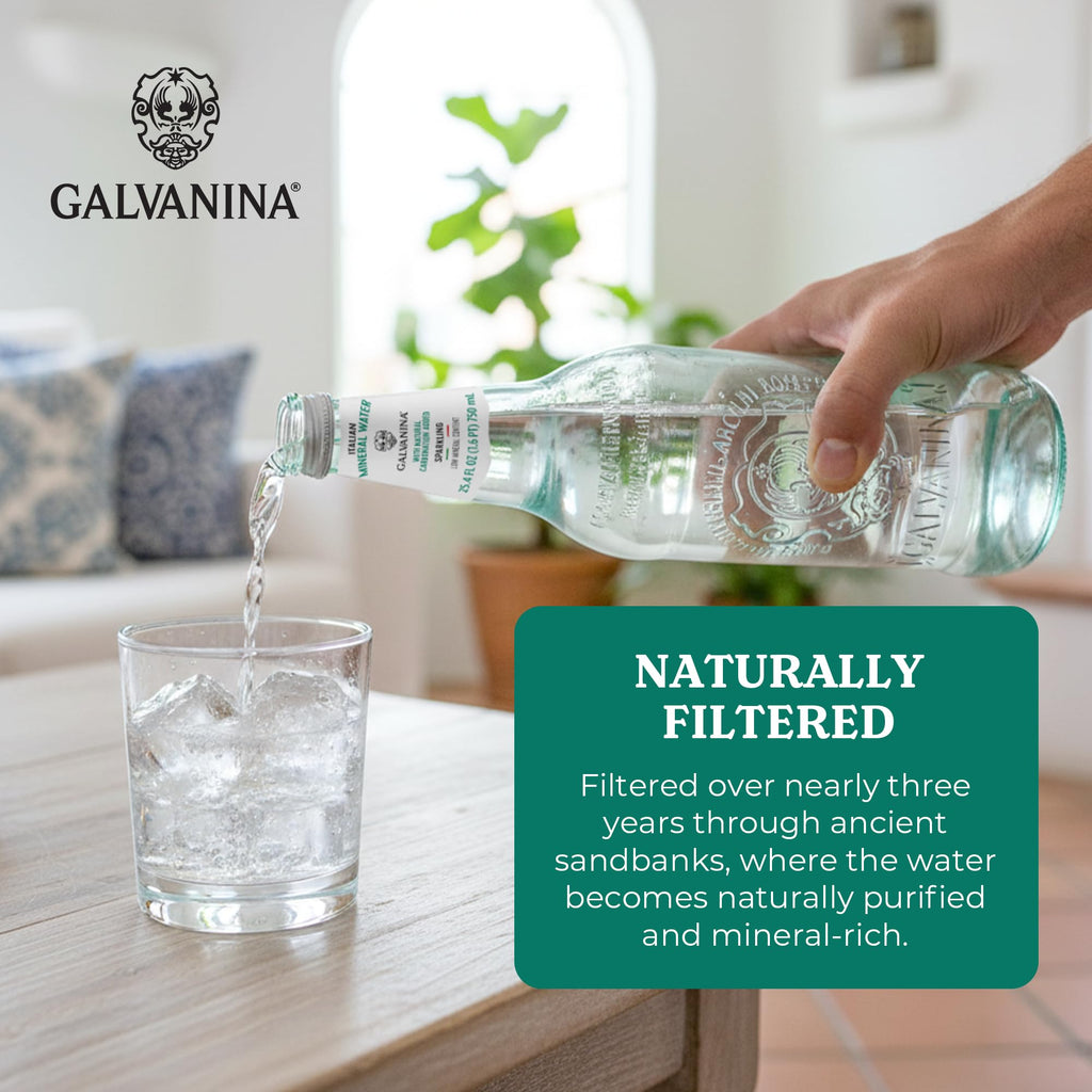 Sparkling Mineral Water 750 ml 12 Glass Bottles G4055