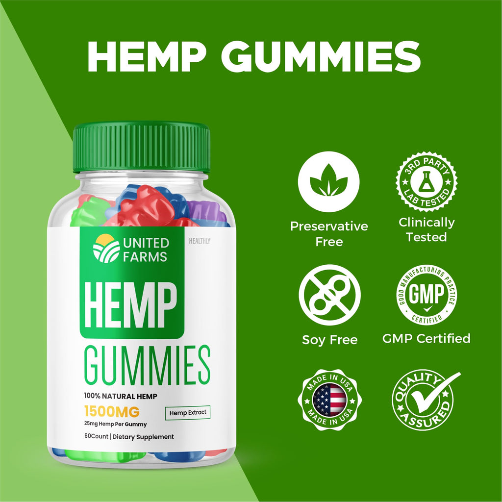 Hemp Extract Gummies 25mg 60 Gummies H663