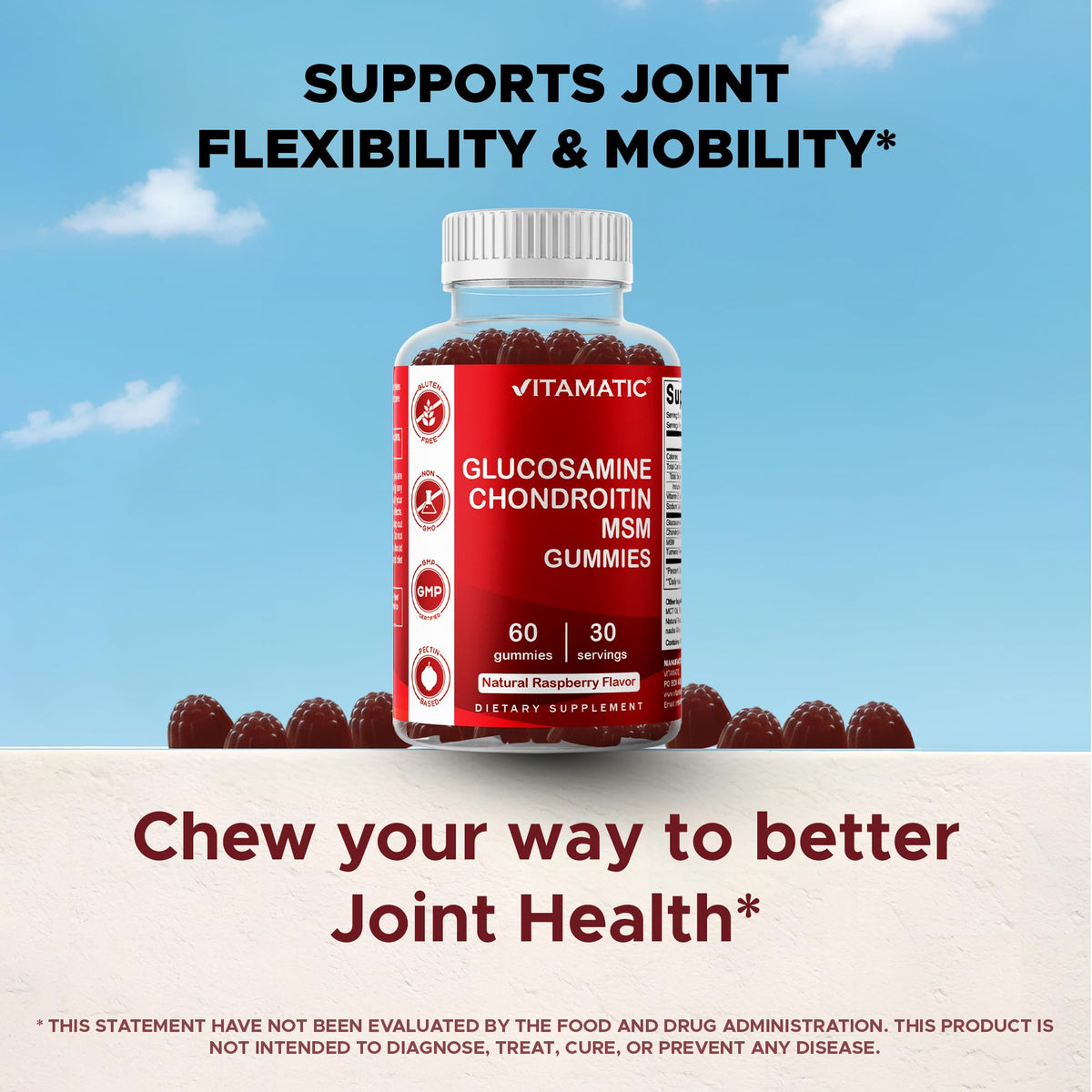Glucosamine Chondroitin with MSM 60 Gummies 2 Pack R91640
