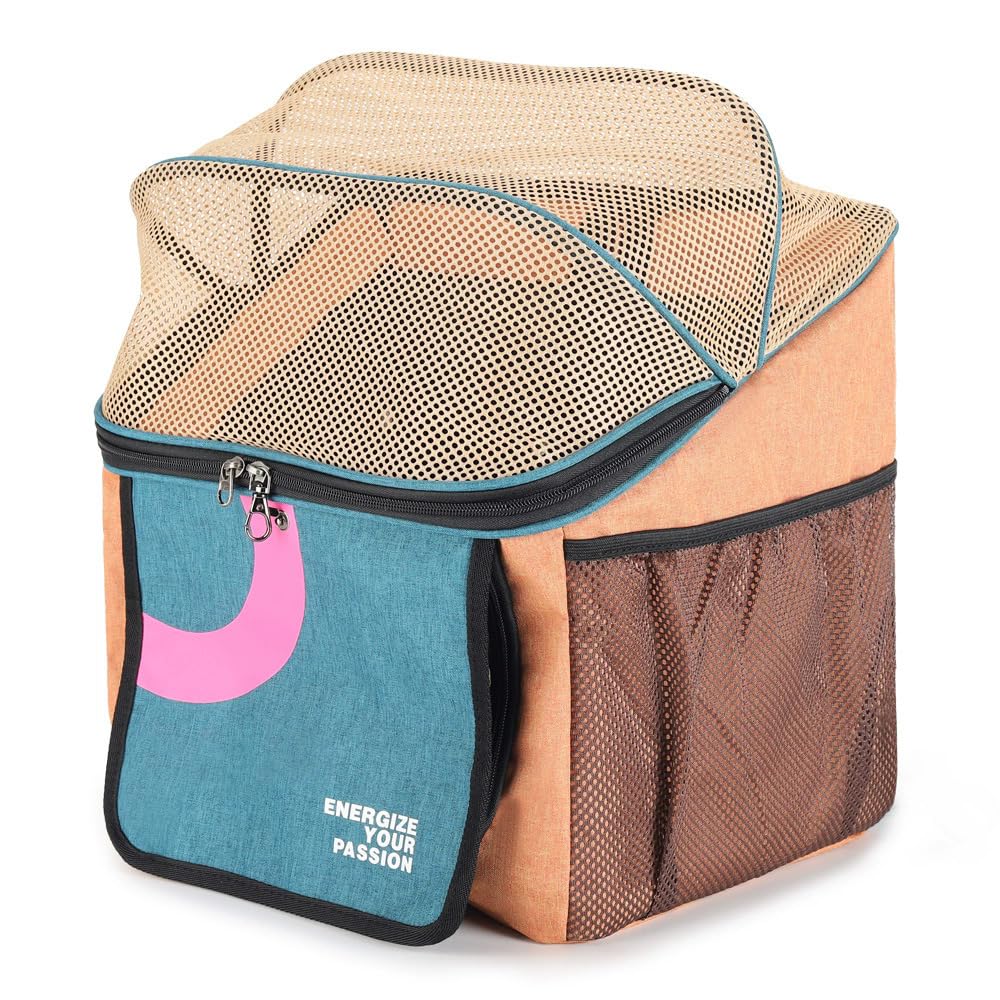 Expandable Soft-Sided Pet Bike Basket with Breathable Mesh C475
