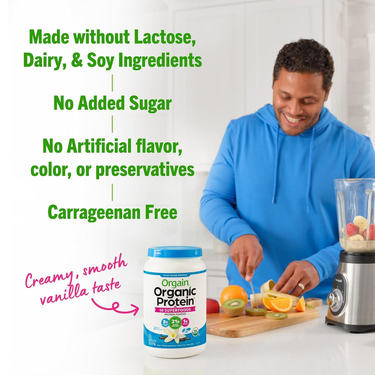 Organic Vegan Protein Powder + Superfoods Powder Bundle X79123