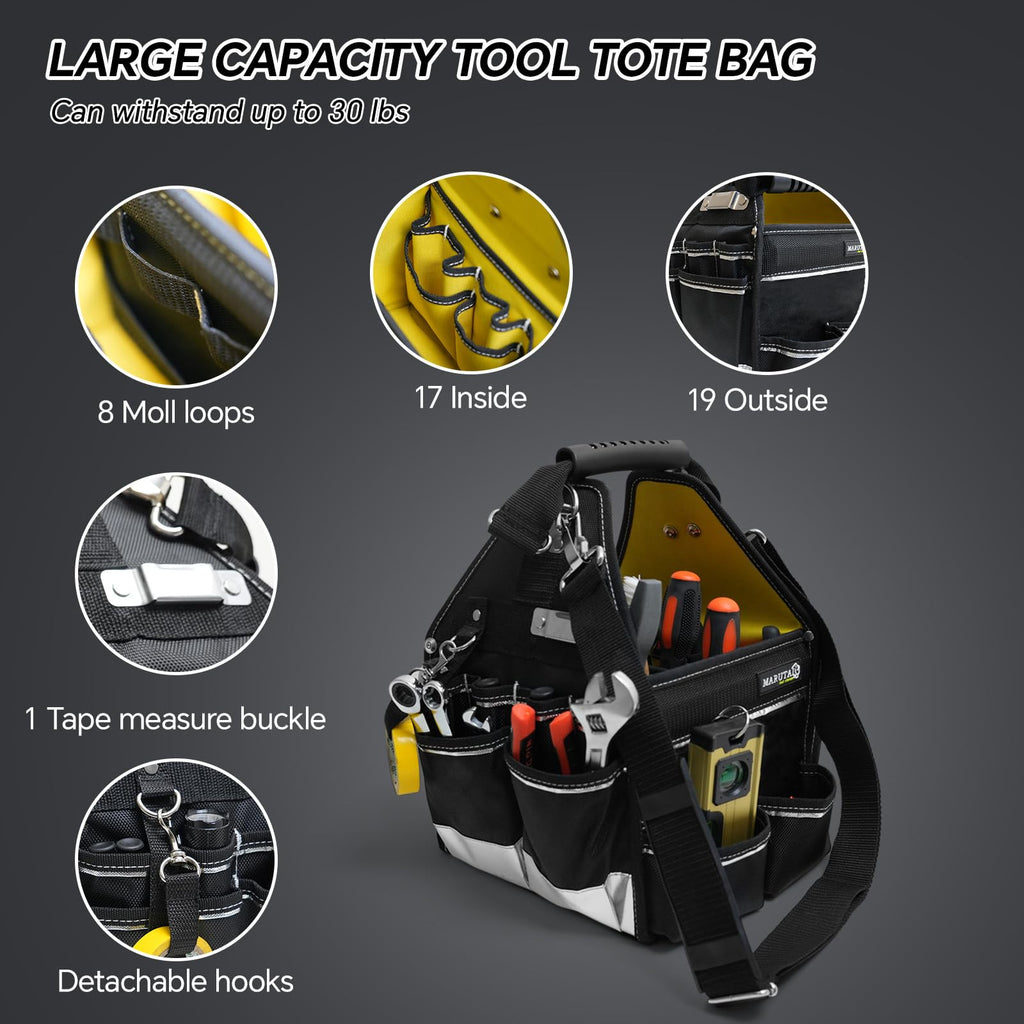 10in Tool Tote Bag with 43-Pocket Organizer L55146