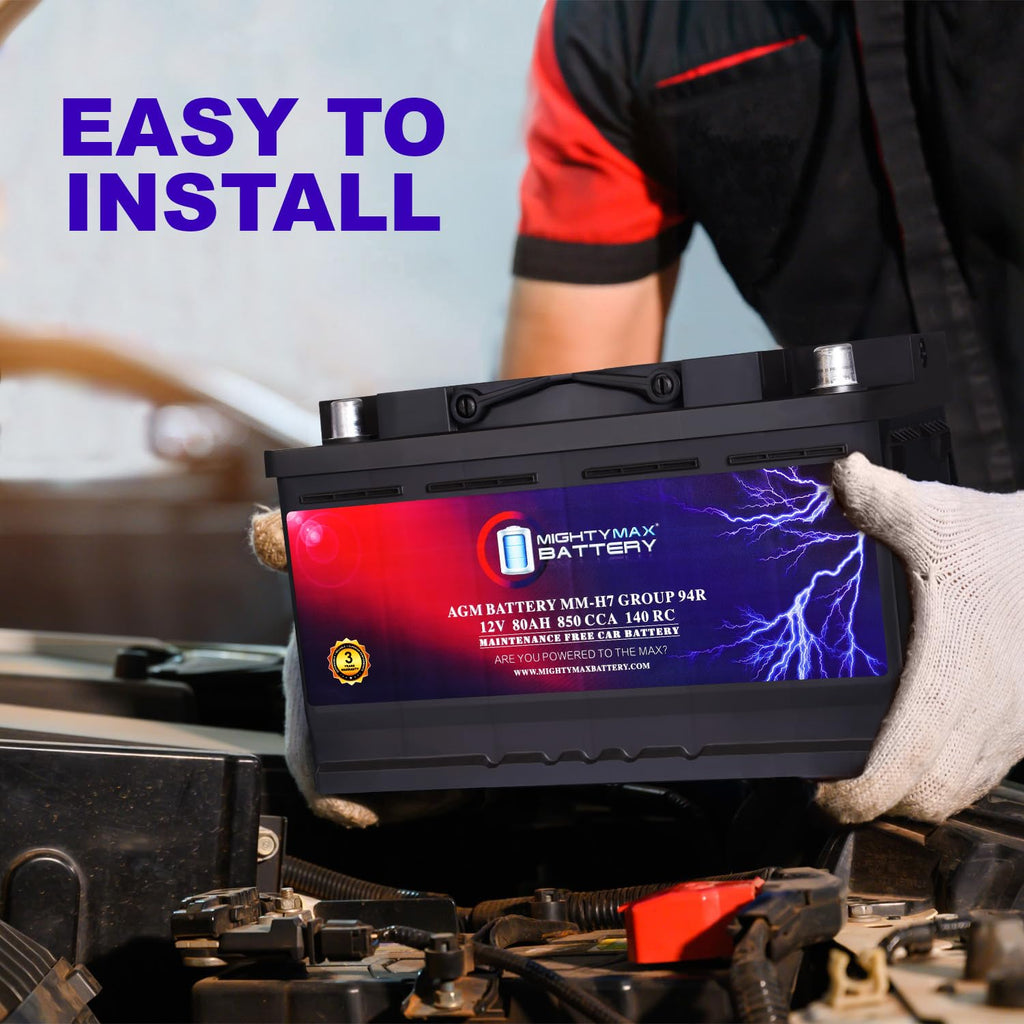 12V 80AH 850 CCA Replacement Battery J8666