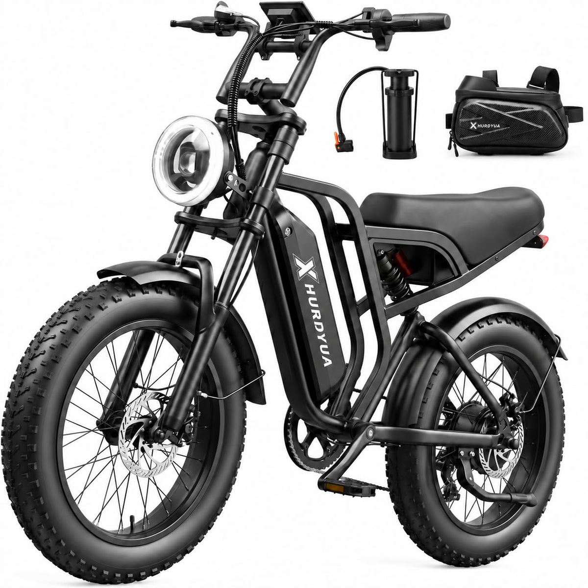1500W Peak 20"x4" Fat Tire Electric Bike Z7494