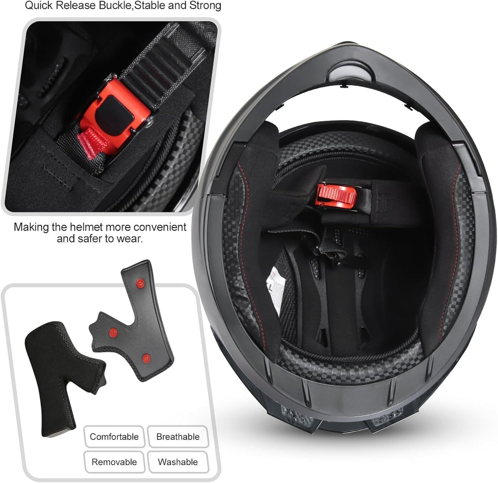 Adult Modular Flip-up Motorcycle Helmets U928