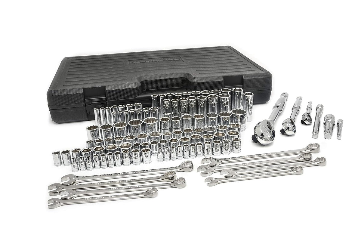 110 Piece 6 & 12 Point SAE/Metric Mechanics Tool Set U874294