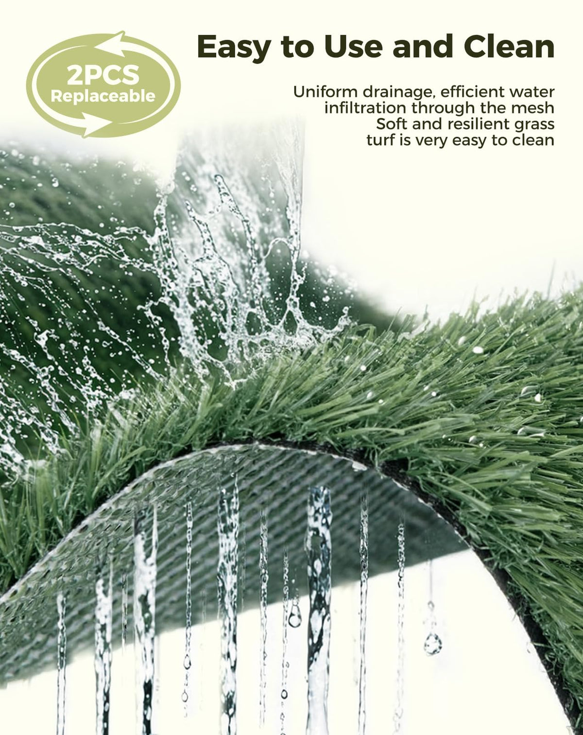 25"x20" Dog Grass Pad with Tray V4549