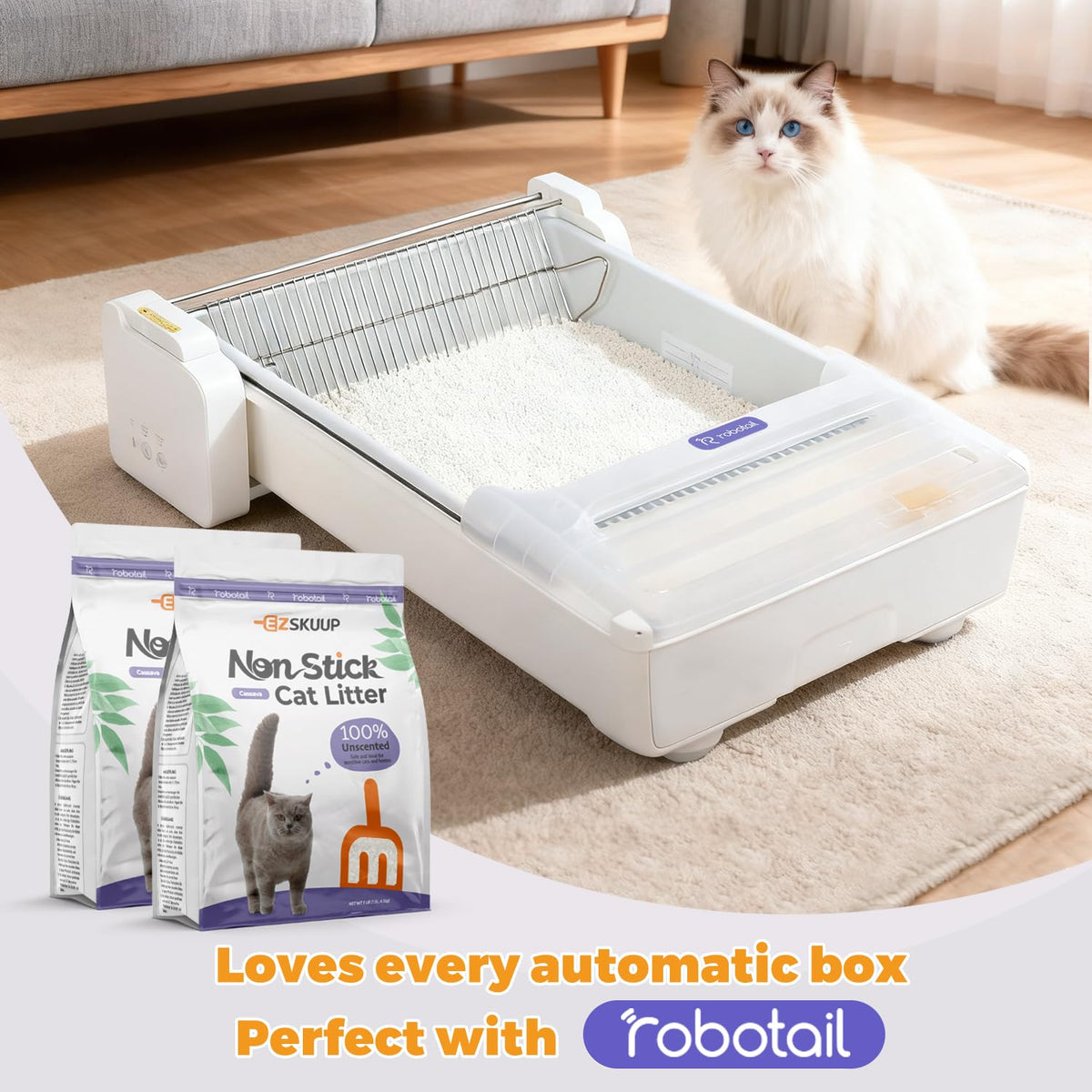 Non-Stick Clumping Cat Litter 18 lbs 2 Pack P3325