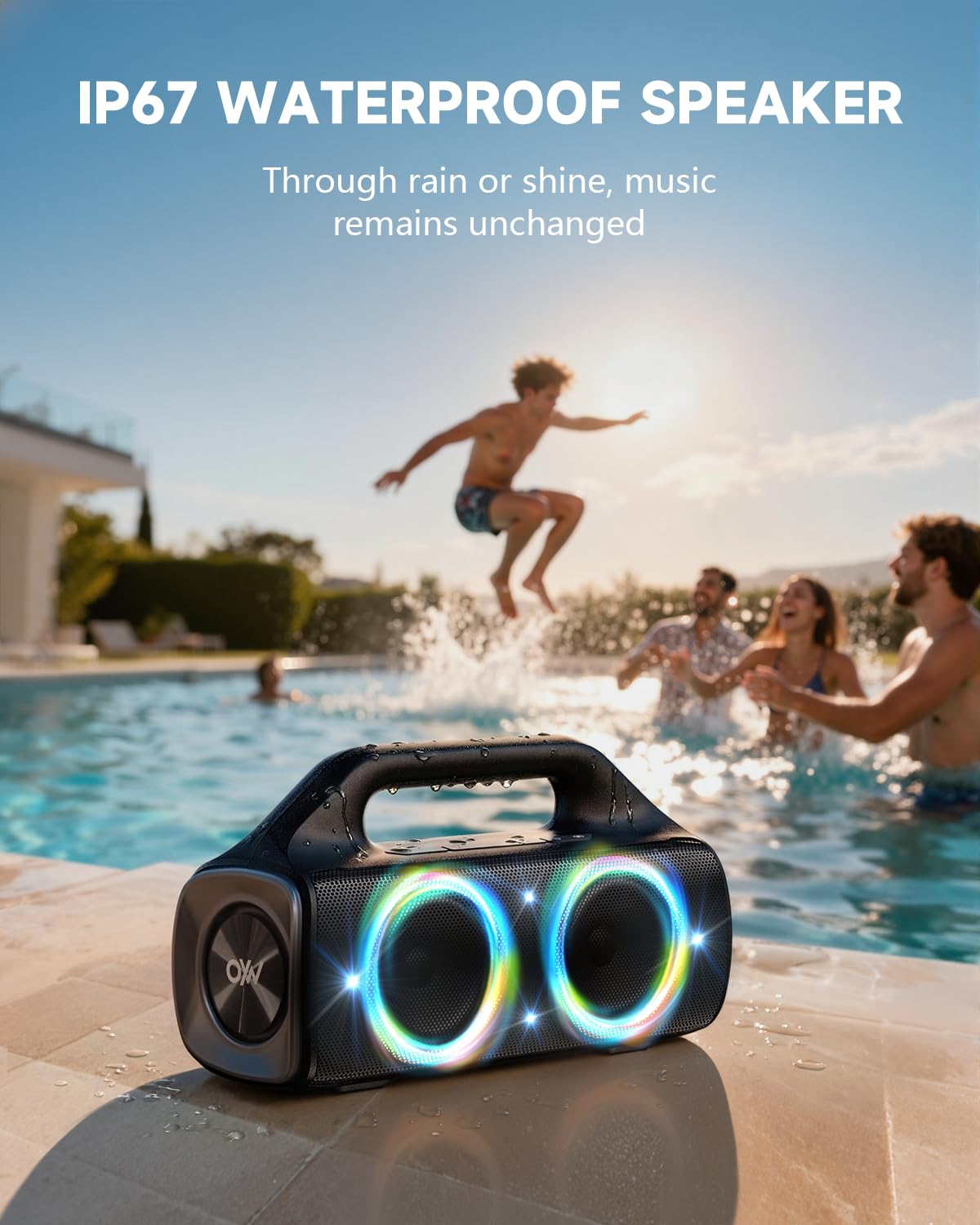80W IP67 Waterproof Wireless Outdoor Bluetooth Speaker K91818