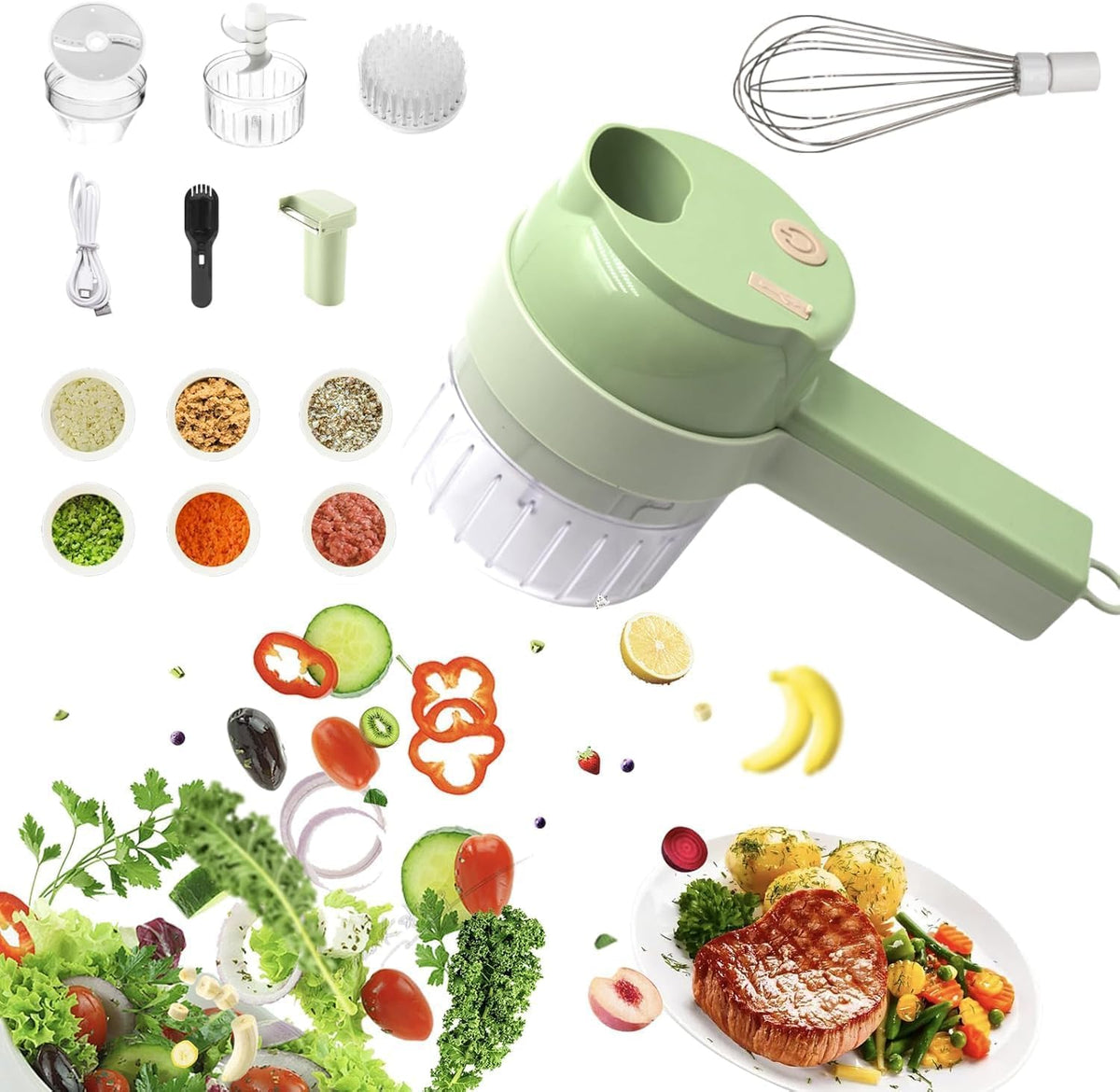Portable Wireless Electric Vegetable Chopper V2475