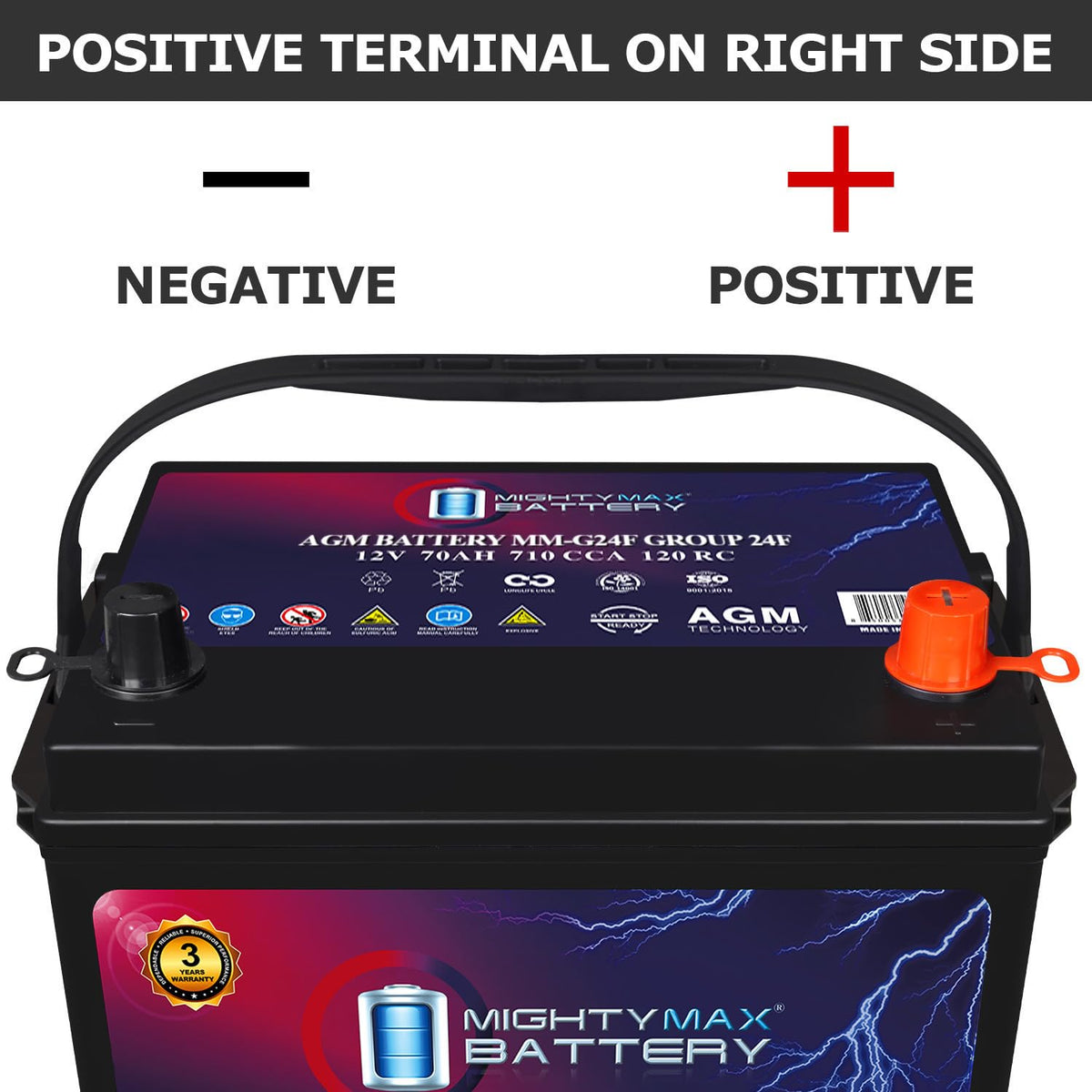 12V 70Ah AGM Replacement Battery D699274
