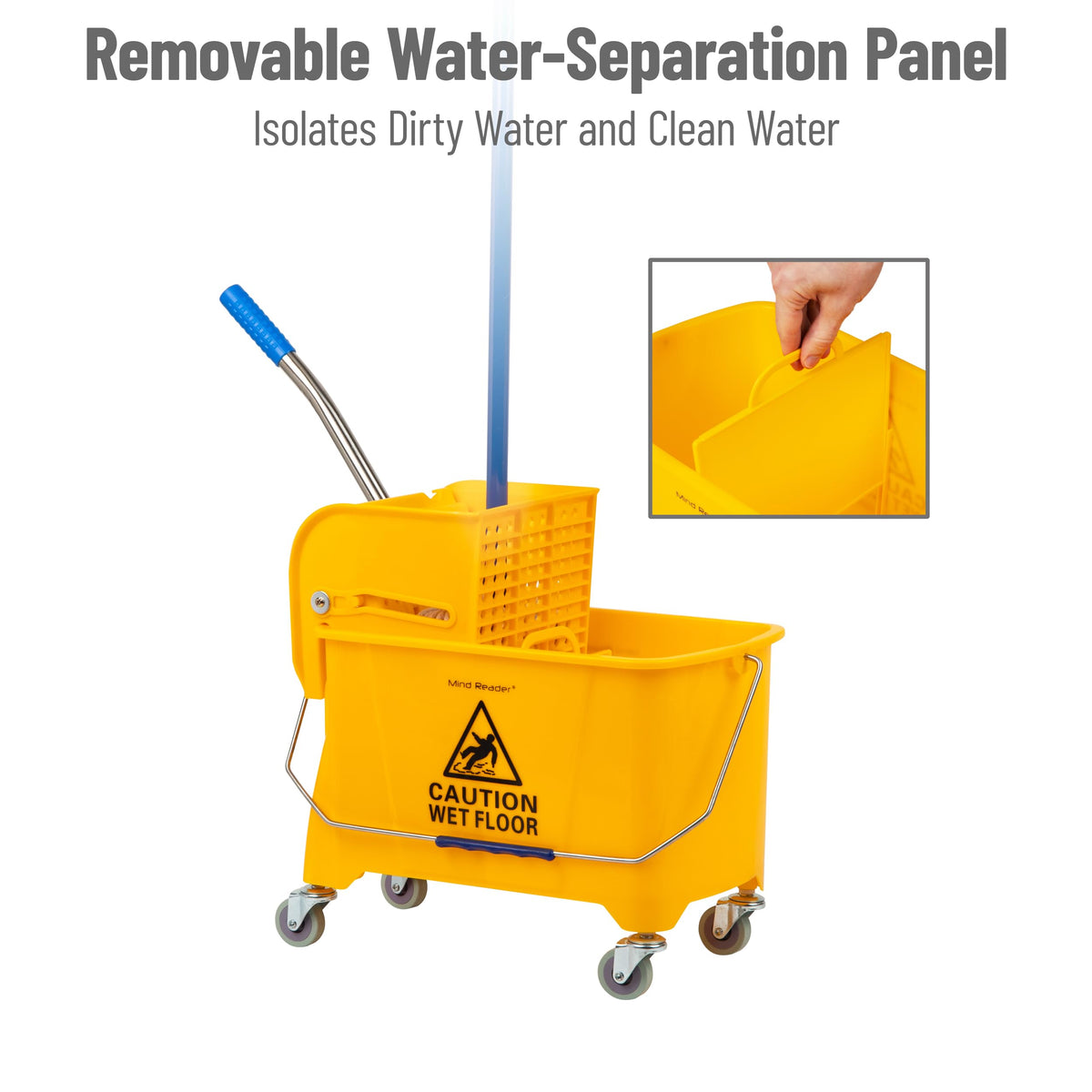 5.5-Gallon Mop Bucket with Wringer V923